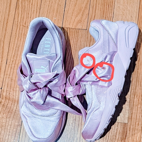 Fenty x Puma Satin Pink Bow Shoes - Picture 5 of 5